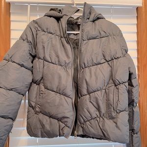 Grey Puffy Coat
